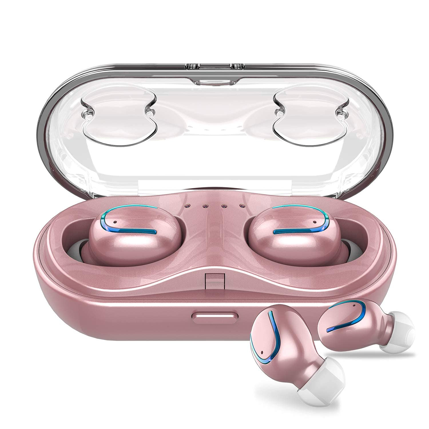 True Wireless Earbuds for Small Ears, Bluetooth Headphones 48h Playtime IPX7 ...