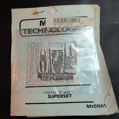 Model Technologies 1/72 F-16 Falcon Superset Photo Etch Detail MT0065 Vintage