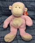 TY Baby BABY DANGLES PINK Monkey NEW Dmg Tag Retro 2006 Baby Line Adorable