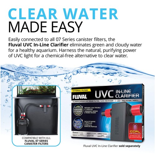 Fluval 207 Performance Canister Filter Quiet Efficient Aquarium Pump 207 Black - Picture 7 of 8