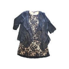 NWT Tiana B Style# 898492 Plus Size 20 Lace Dress Sheer Overlay 629