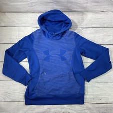 Ocean Blue Under Armour Hoodie Pullover Semi-Fitted ColdGear Sweatshirt Women M
