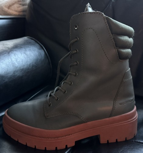 Women’s Free people cougar boots size 9. Green leather - 第 5/13 張圖片