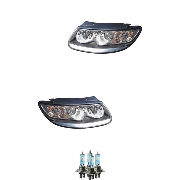 Halogen Scheinwerfer Set H7 FüR Hyundai Santa Fé II Inklusive Lampen-image