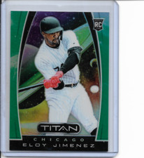 2019 Panini Titan Eloy Jimenez Green Prizm Rookie 18/50 #2 NM