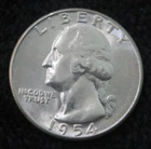 1954-S Washington Quarter * Better Grade * Nice Eye Appeal * 3968