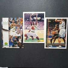 Seattle Supersonics 3 Card Lot 1993-97 Gary Payton, Shawn Kemp, Sam Perkins Lot2