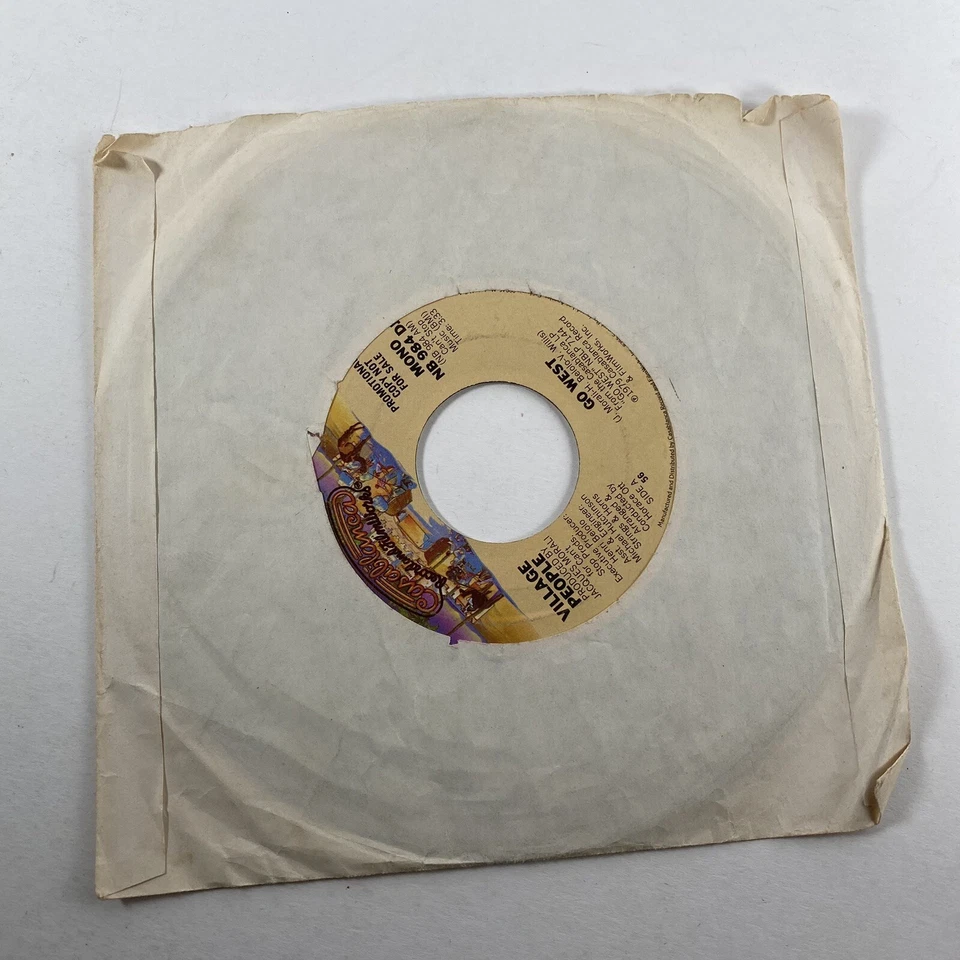 Village People Go West 1979 Mono Promo Casablanca Records 45 RPM Vinyl NB 984 DJ Foto 4 de 4