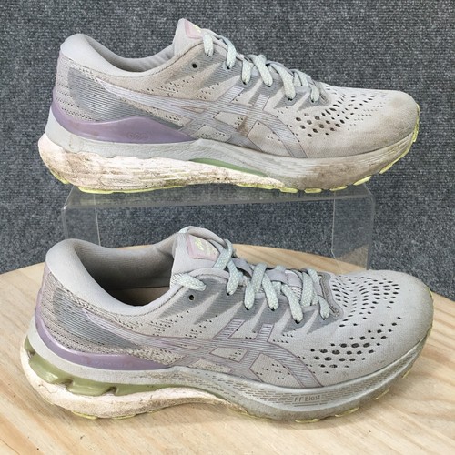 Asics Schuhe Damen 7,5 Gel Kayano Turnschuhe grau Schnürung niedrig Oberteil F580421