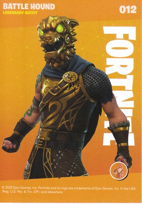 Fortnite Battle Hound Skin Sammelkarte 12 Legendär Wolf Trading Card
