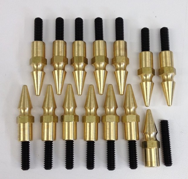 BB CHEVY BBC 396 427 454 502 BRASS SPIKE VALVE COVER BOLT SET BOLTS