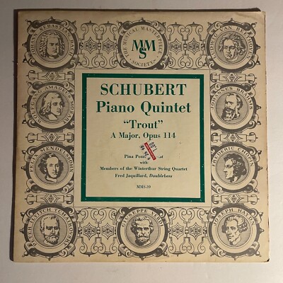 Schubert    Piano Quintet ''Trout'' A Major, Opus 114 Vinyl, LP 10'' 