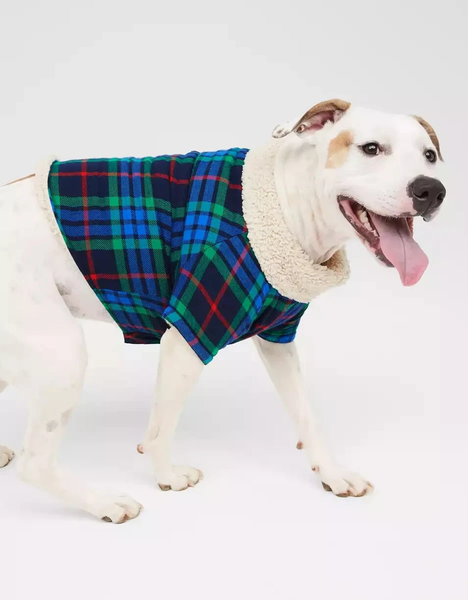 OFFLEASH By Aerie Flannel puppy Shirt size large eBay