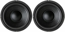 6-1/2" Woofer Speakers Replacement 8ohm Home Audio Sound Stereo Pair 2 NEW
