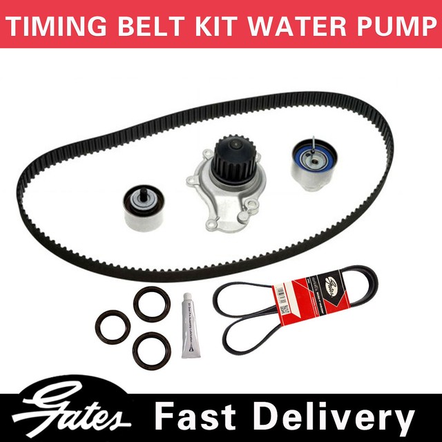 Gates Timing Belt Kit Water Pump w/ Serpentine Belt For ...