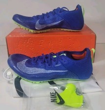 Mens Size 8 Nike Zoom Superfly Elite 2 Racer Blue Lime Blast CD4382-400 Track