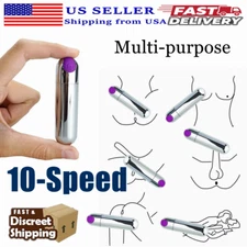 Rechargeable Mini Bullet Vibrator G-spot Clit Dildo Massager Sex Toys for Women