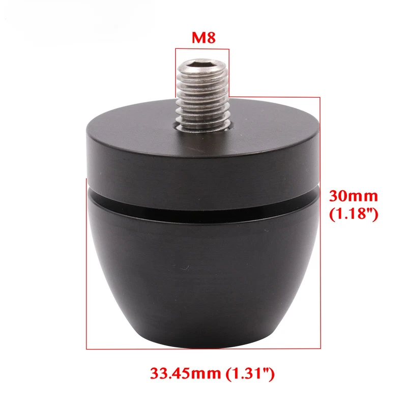1x Speaker AMP CD Isolation Damper Feet Stand Pad Base Aluminum M8 Bolt - Image 4 of 4