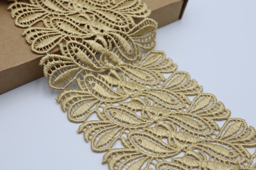 9 Cm Wide 1 Y Daisy Lace Trim Colours Guipure Ideal Embellish Sew on Gota - Picture 22 of 68