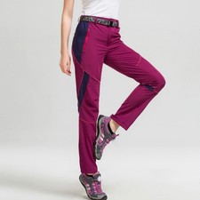 Women Outdoor Quick Dry Cargo Pants Hiking Camping Stretch Trousers Light Weight