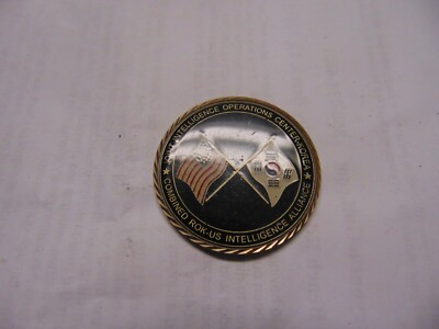 CHALLENGE COIN JOINT INTELLIGENCE OPERATIONS CENTER KOREA COMBINED US ALLIANCE