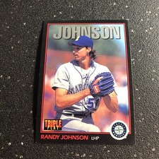Randy Johnson 1993 Donruss Triple Play Baseball #167 MLB Seattle Mariners P