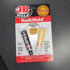 J-B Weld 8276 KwikWeld Quick Setting Steel Reinforced Epoxy - Dark Grey 2 oz