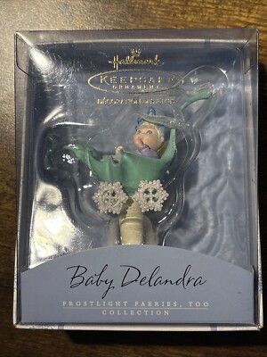 Hallmark Keepsake Christmas Ornament Frostlight Faeries Baby Delandra 2002