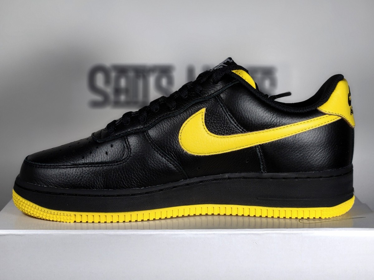 Nike Air Force 1 Low ID Thunder Black Tour Yellow Swoosh AJ Nike Air Force 1 Low ID Thunder Black Tour Yellow Swoosh AJ