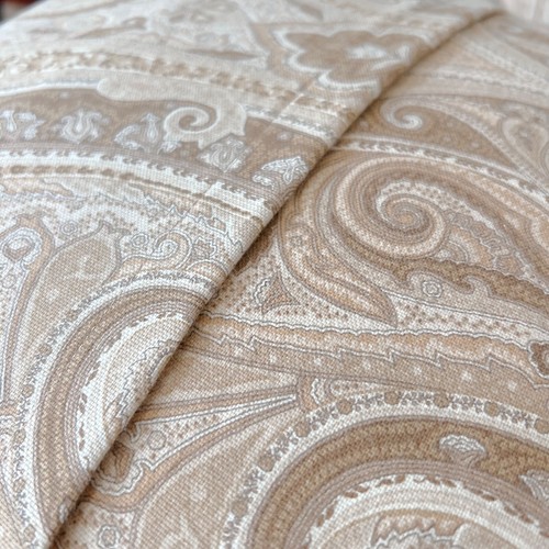 2 Ralph Lauren CUSTOM Desert Spa 20" Tan Brown Paisley Accent Throw Pillow Cover - Picture 3 of 8