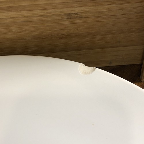 Lot of 12 IKEA 120-11 White Stoneware Plates Pre-Owned *1 Chip* Fast Shipping - Picture 7 of 9