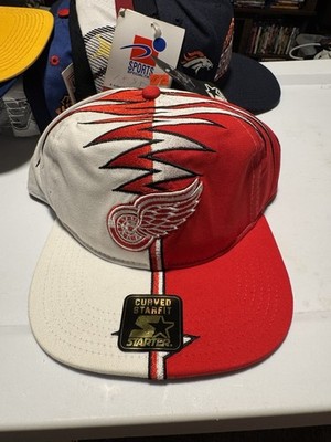 Detroit Redwings Vintage Starter SnapBack Hat Shockwave Deadstock