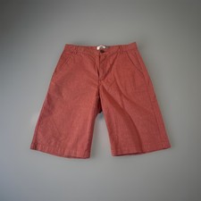 Old Navy Boys Red Chino Shorts 8Size 14 Flat Front 98 Cotton Pockets