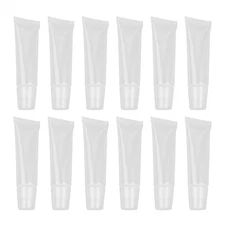 80 Pcs 10g Transparent Cosmetic Squeeze Bottles Makeup Subpackaging