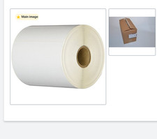 CompuLabel Direct Thermal Labels, 4" x 3", White, 500/Roll, 16 Rolls 530000