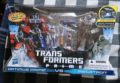 Transformers Prime First Edition Optimus Megatron Misb