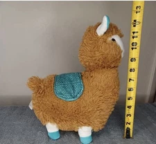 Kellytoy 12" Tall Alpaca Llama 🦙 Brown & White Plush Stuffed Animal Toy 😃