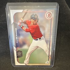 Topps 2015 Bowman Mookie Betts #27 Boston Red Sox Baseball Trading Card