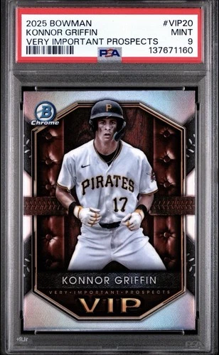 2025 Bowman Chrome Konnor Griffin Very Important Prospects PSA 9 BNB121