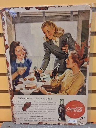 Coca Cola vintage metal sign Retro Man Cave Wall Decor Item #A-11