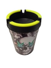 Fujima Skull Auto Viaggio Cilindro Sigarette Candy Skull Posacenere Ottimo Design