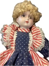 Heritage Doll, Porcelain, Broken Leg, Bicentennial 250