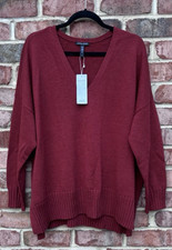 NWT Eileen Fisher Red Cedar Extra Fine Merino Wool Box Top Sweater 268 1X