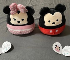 Squishmallows Disney Mickey Mouse Minnie Mouse Plush Set 6.5"