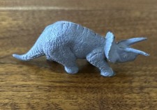 Marx Triceratops Dinosaur Figure   PL-977 Gray, 1960s Prehistoric Toy