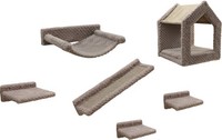 Kletterwand Monte Baldo 6 Teilig Katzenkletterwand Wandkratzbaum Wohnwand Katze