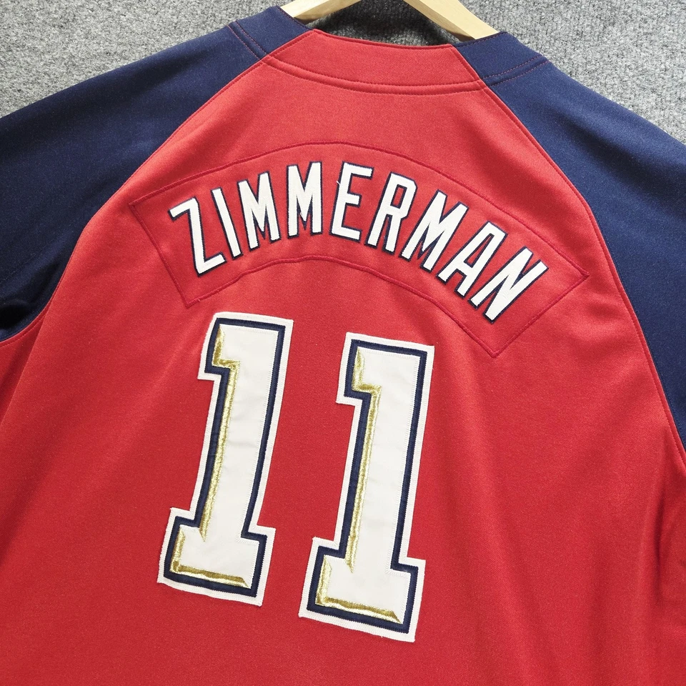 Бейсбольная футболка мужская Washington Nationals большая красно-синяя MLB Ryan Zimmerman Nike - Изображение 4 из 4