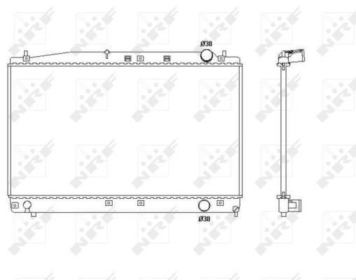 Radiateur NRF 53466 pour résoudre les problèmes de surchauffe moteur OE 1640027050