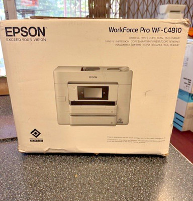 Epson WorkForce Pro WF-C4810 Inkjet Printer Copier/Fax/Printer/Scanner Open Box