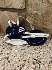 Adidas AE100 Wrestling Headgear Navy White Adjustable Adult Ear Guards